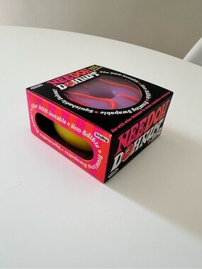 Needoh Donut Purple with red Swirl & Yellow base - Authentic Schylling